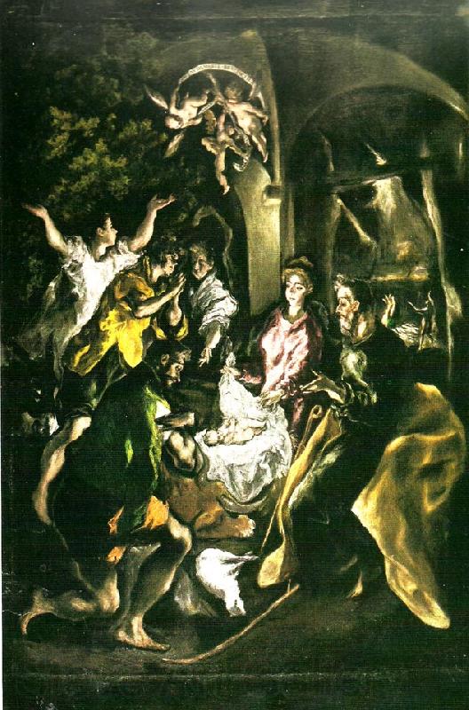 El Greco adoration of the shepherds